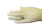 GIA certified 14k yellow gold 1.07ct SI1 G H diamond cluster ring 6.4g 7 — photo 6