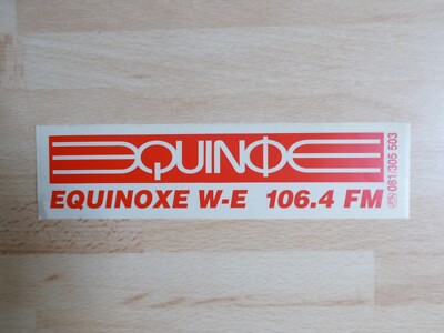 Aufkleber RADIO EQUINOXE