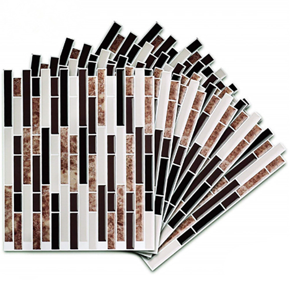 3D SelfAdhesive AntiOil Mosaic Wall Tile Stickers Transfers Kitchen