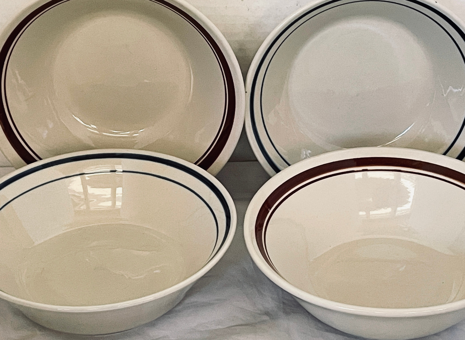 Stoneware Soup Cereal or Salad Bowls 6-3/8