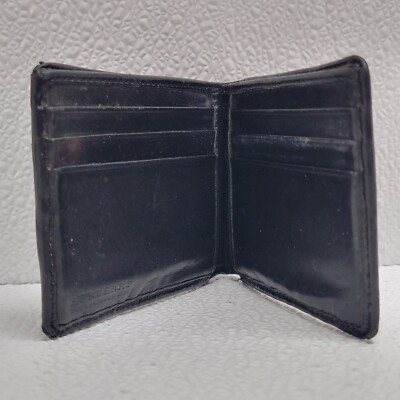 Burberry Black Bi-Fold Wallet Leather & Canvas | eBay display picture 1
