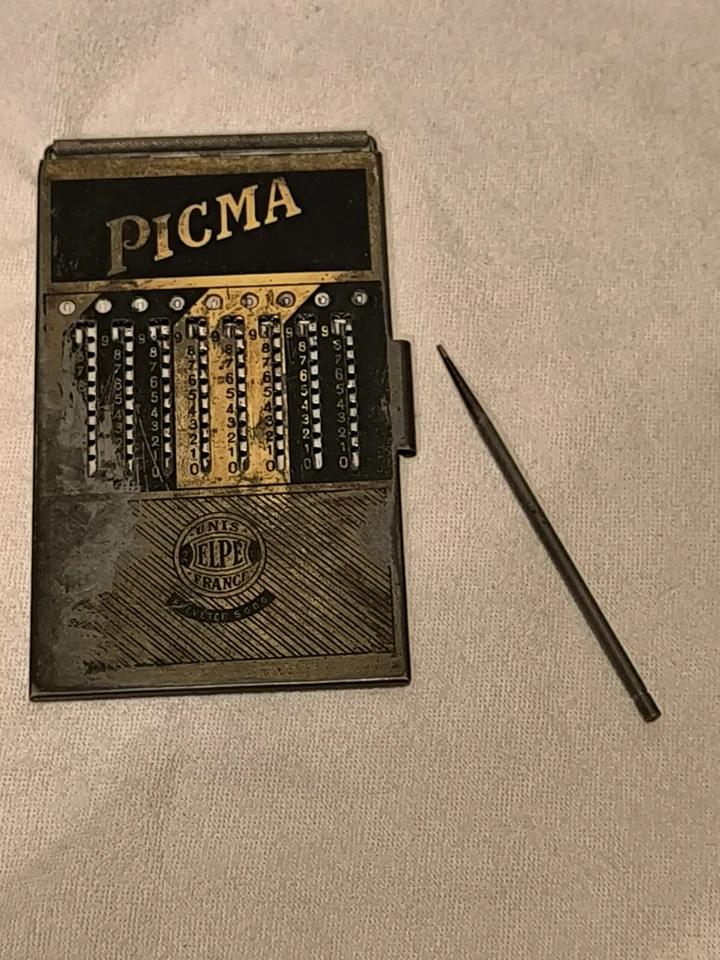 Calculateur Picma Ancienne Calculatrice Vintage Rétro Collection  - Photo 2/4
