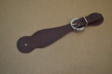 Kids Spur Straps - 5/8" - Burgundy Latigo - 1 Pair E498 