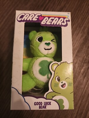 Care Bears Good Luck Bear Mini Plush 3  Green Clover New St. Patrick's Day Gift