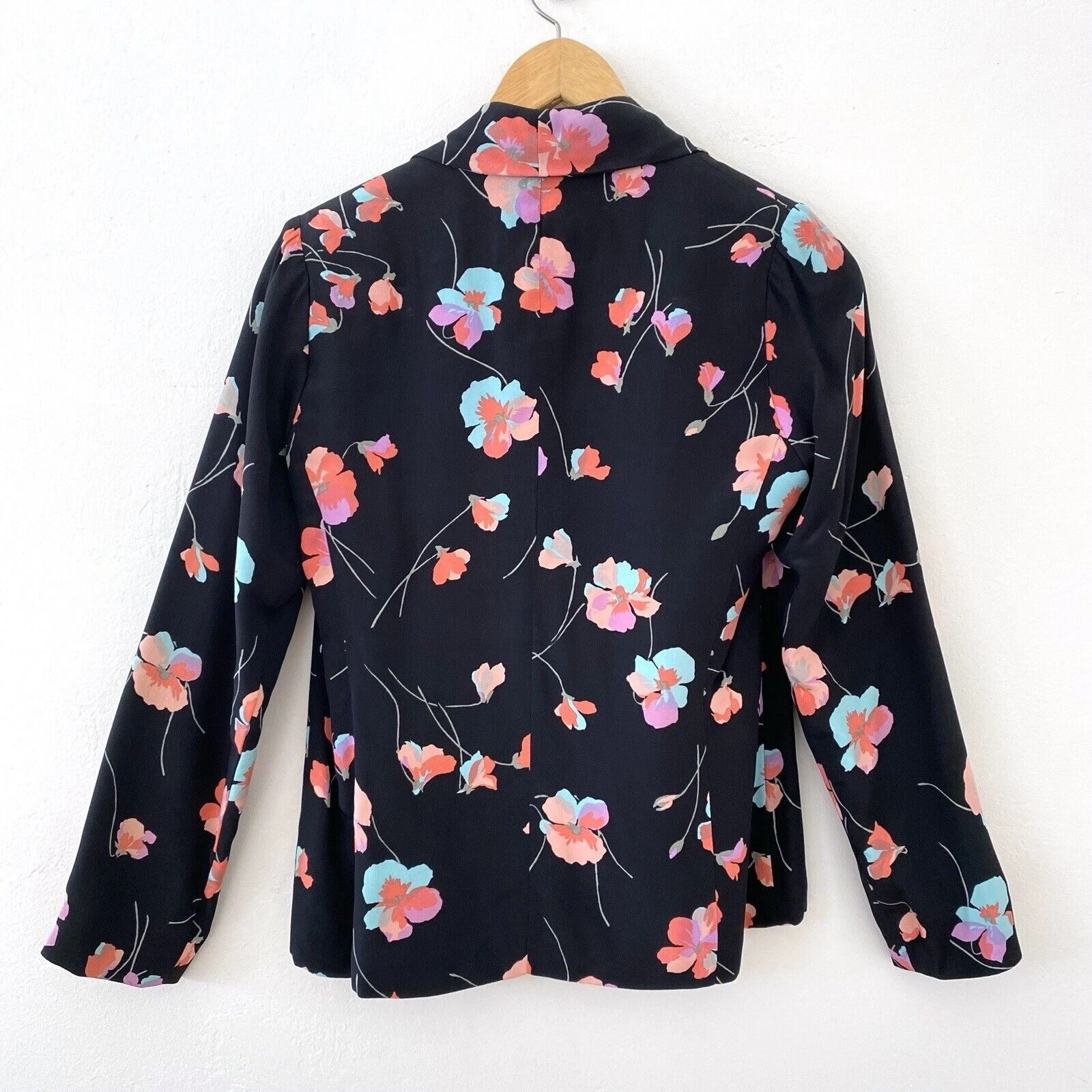 Vintage Celine set 3 pezzi piccola giacca canotta gonna seta nera floreale designer