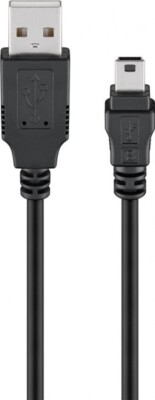 USB 2.0 Hi-Speed-Kabel, schwarz 1,8m