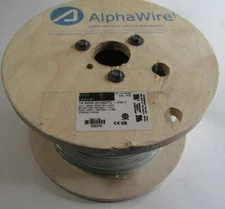 500ft SPOOL ALPHA WIRE 6717 GR005 GREEN INTERNAL HOOK-UP WIRE 14-AWG 11028 600V