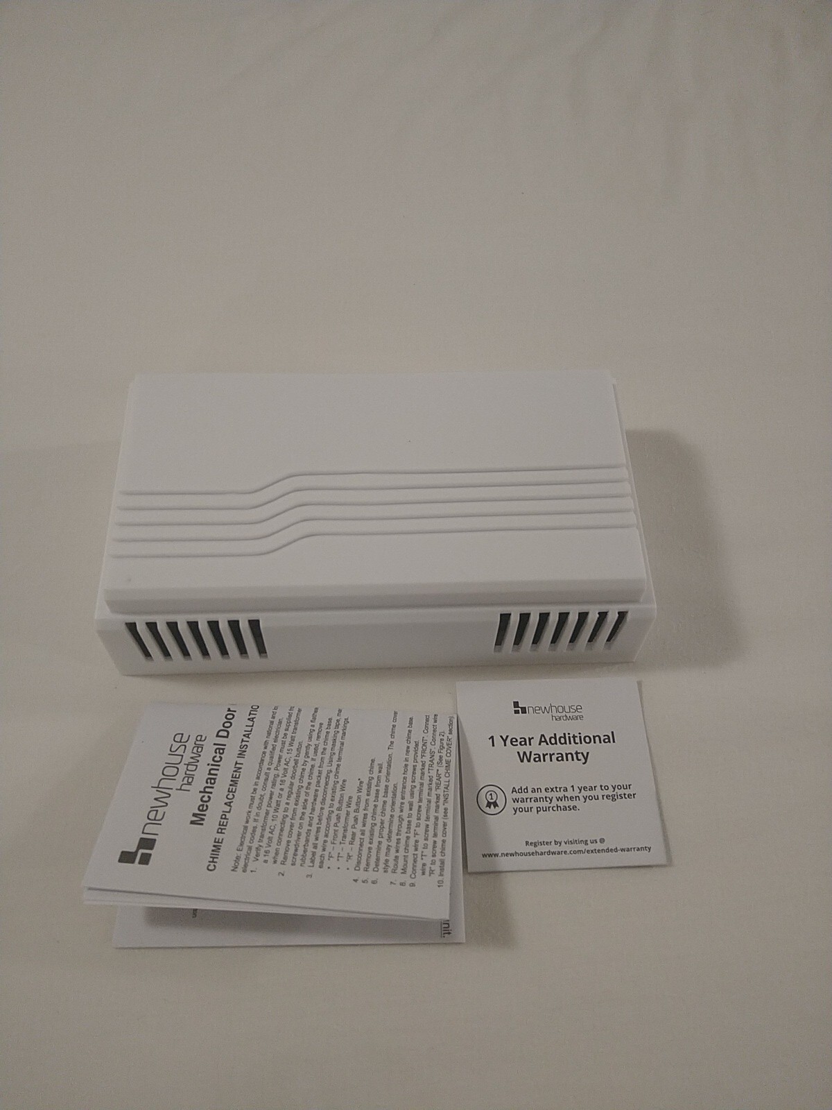 Newhouse Hardware CHM1 Door Bell Chime, White 726843008279 eBay