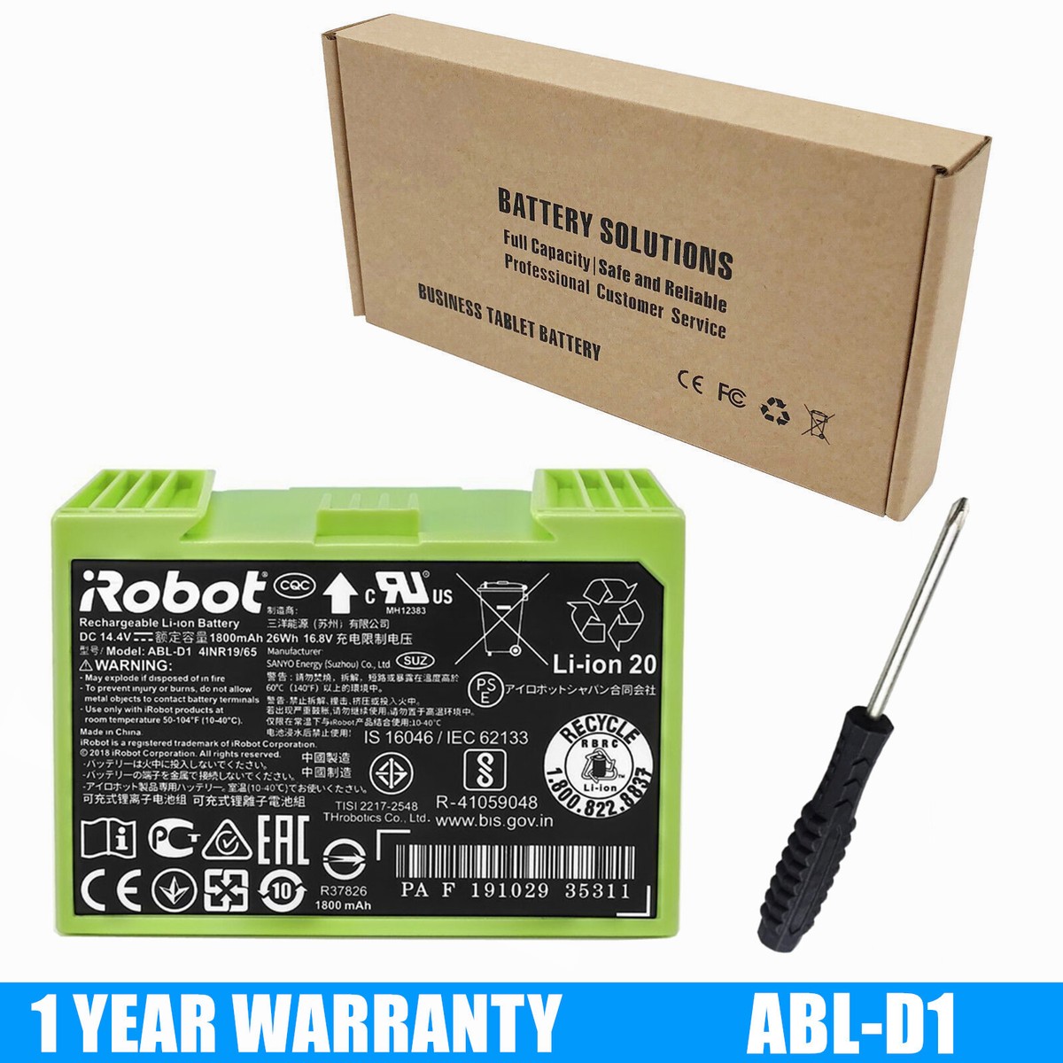 OEM Battery ABL-D1 For iRobot Roomba e5 e6 i2 i3 i4 i5 i6 i7 i8