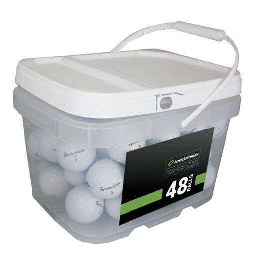 48 pelotas de golf usadas TaylorMade TP5 casi como nuevas AAAA *¡En un cubo gratis!**¡Oferta!*