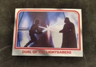 1980 Topps Star Wars empire strikes back series 1 #107 duel of the lightsabers