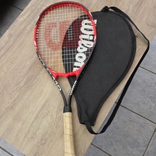 Wilson Tour 110 Tennis Racket Red Black Adult with head cover good condition