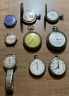 Antique Elgin Hamilton Westclox Waltham Armitron Fahy Monarch  Watches