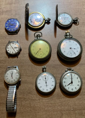 Antique Elgin Hamilton Westclox Waltham Armitron Fahy Monarch  Watches