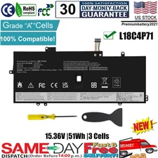 NEW L18C4P71 L18L4P71 L18M4P72 Battery For Lenovo ThinkPad X1 Carbon 7th 8th Gen