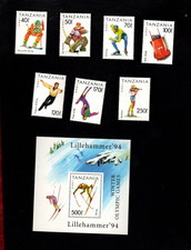 Tanzania sc#1201-7 #1208 Souvenir Sheet (1994) Complete MNH