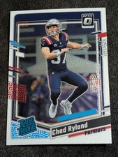 2023 Donruss Optic #273 Chad Ryland Rated Rookie Patriots Football Card. rookie card picture