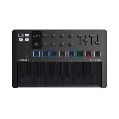 Arturia MiniLab 3  Universal MIDI Controller for Music Production, with Allin...
