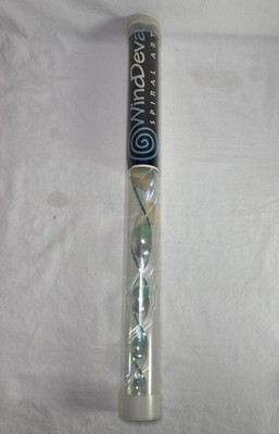 The Original Hawaiian Wind Deva Violet /Blue Acrylic Spiral Wind Spinner 20 Inch