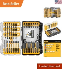 Comprehensive 40-Piece FlexTorq Screw Driving Set - Clear Storage & Secure Latch