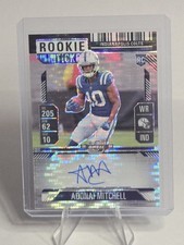 Adonai Mitchell BLACK PULSAR 2024 Panini Contenders Optic 3/8 Rookie Ticket /8 