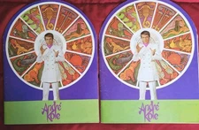 2 Andre' Kole - Vintage Magic Show Programs 70s - Full Size Poster in Centerfold
