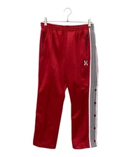 Needles      × BEAMS              Custom-made side snap track pants Red CH353