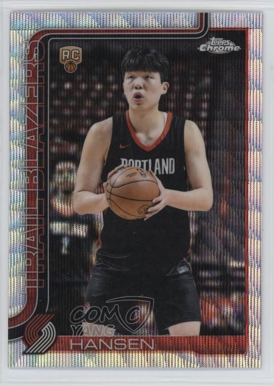 2025-26 Topps Chrome Wave Refractor Yang Hansen #266 0xh3