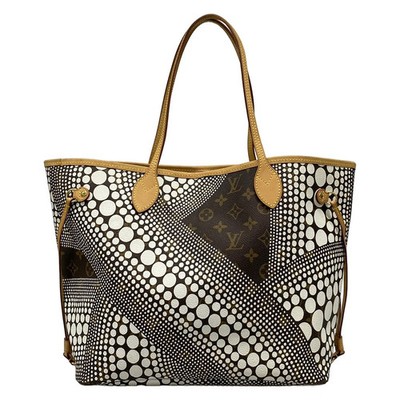 LOUIS VUITTON Neverfull MM M40684 Blanc Louis Vuitton x Yayoi Kusama GI2142