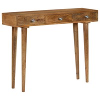 Konsolentisch Aus Massivem Mangoholz Schmal 102 X 30 X 79 Cm