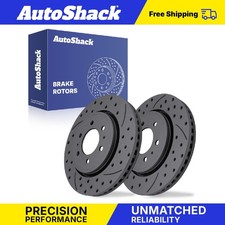 Front Drilled Slotted Brake Rotors Pair for Ford F-150 Expedition 3.5L V6