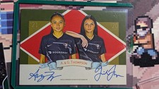 Gisele & Alyssa Thompson 2025 NWSL Parkside Americana Dual On Card Auto