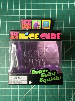 Authentic Brand New NeeDoh Nice Cube Nee Doh PURPLE Original Ice Cube