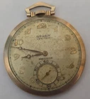 Gruen Veri-Thin Precision 10k Gold Filled Pocket Watch Not Running Antique