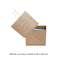 Caisse carton TV télescopique pour écran plat ou tableau