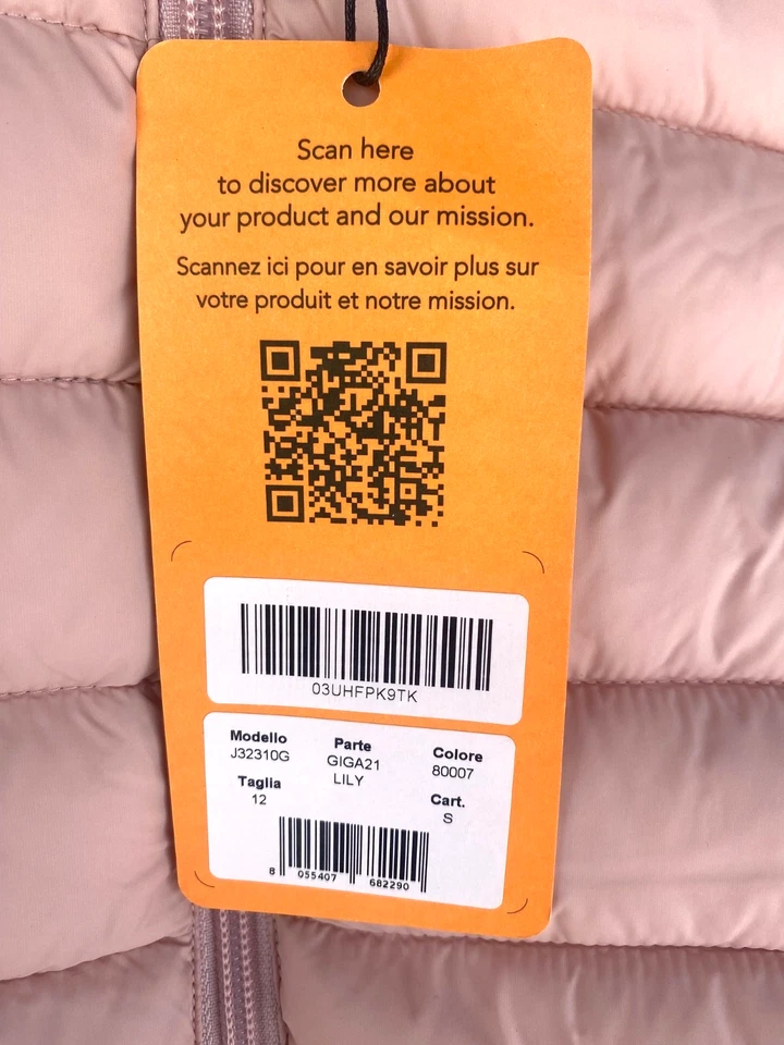 Jaqueta Save The Duck Girls isolada rosa US$ 179, tamanho: 12 - Imagem 3 de 4