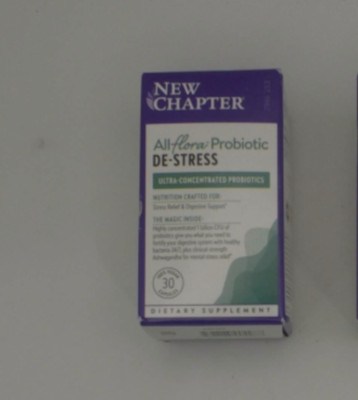 2x 8/26 New Chapter All-Flora  Probiotic De-Stress Formula with Clinical-Strengt