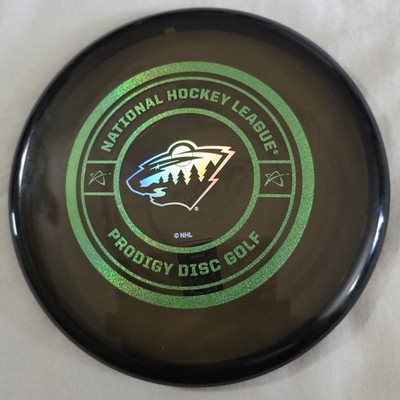 Prodigy Disc Golf The Puck Model OS 400 Minnesota Wild Putter Disc Black