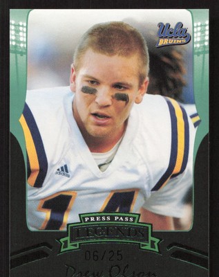 2006 Press Pass Legends Drew Olson Emerald #/25 #E45 Card