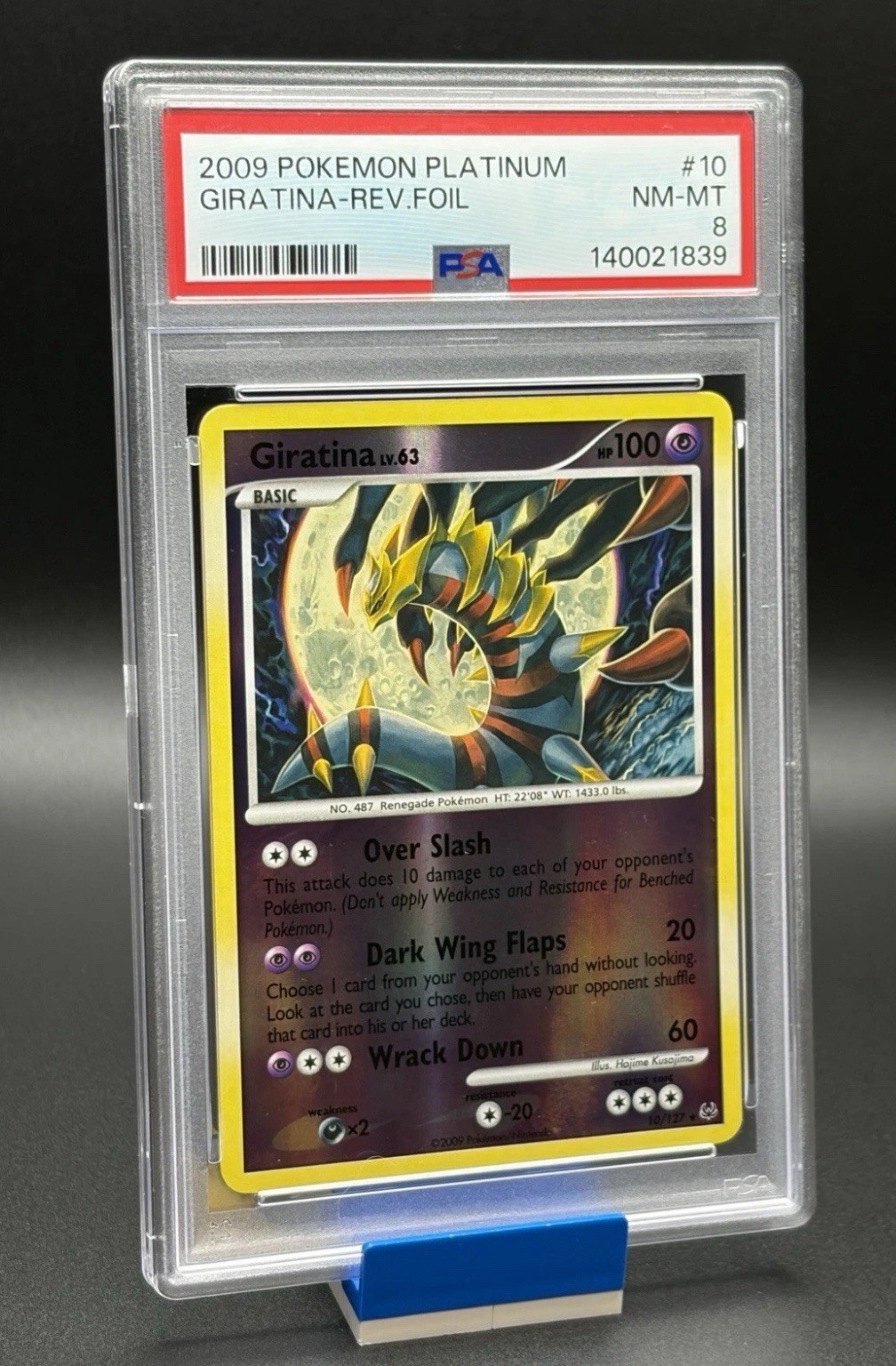2009 Pokemon Platinum Giratina 10/127 Reverse Holo Rare PSA 8 LOW POP *New Cert*