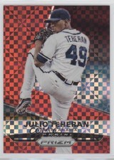 2015 Panini Prizm Red Power Prizm 114/125 Julio Teheran #98 0q3