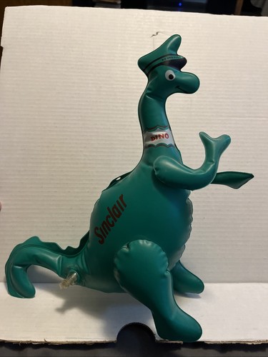 1960’s Inflatable Sinclair Dino The Dinosaur 13 Inches Tall - Picture 2 of 6