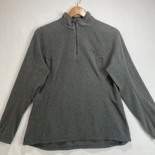 The North Face Womens Large Gray Quarter Zip TKA 100 Fleece Pullover Jacket