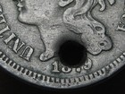 1879 Three 3 Cent Nickel 3CN- Fine/VF Details — photo 4