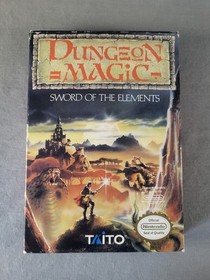 Dungeon Magic: Sword of the Elements, NES, Complete, Authentic!