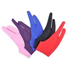 5-Piece Glove Set, Two-Finger Artist Gloves for Graphics Tablet and Monitor 