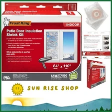 Frost King V76H Indoor Shrink Window Kit 84" x 110" - Easy Installation