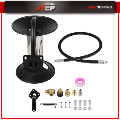 #ad 100 FT Pressure Washer Hose Reel Heavy Duty Steel Hose Reel for Power Washer $84.93