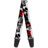 Guitar Strap - Fright Night Black/White/Red (Us Import) Acc Neu
