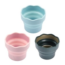 Mini Silicone Watercolor Washing Bucket Painting Brush Bucket for Oil Painting